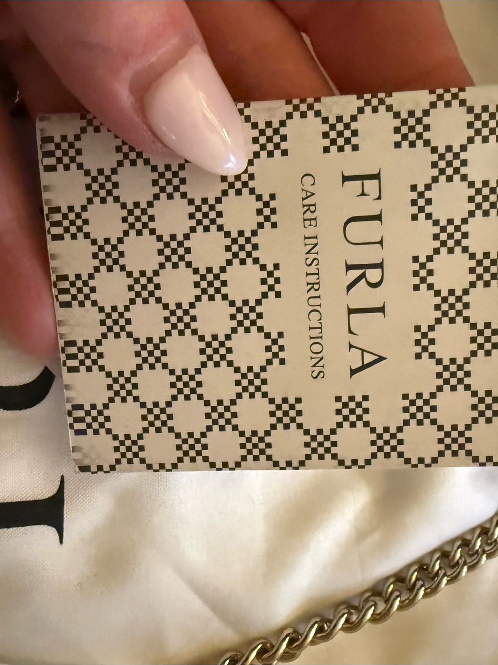 NWOT Furla Metropolis Wine Glitter Mini Crossbody Bag - Picture 8 of 10